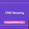 ONB Meaning