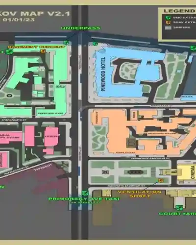 Streets of Tarkov Map