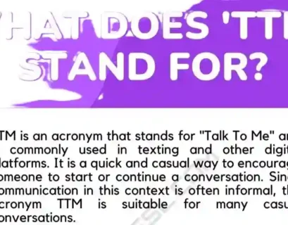 What does ttm mean in text