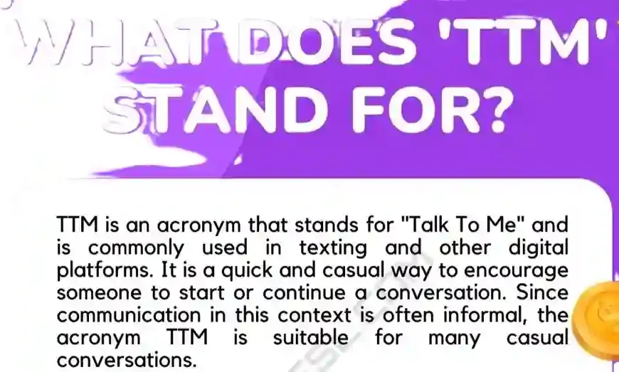 What does ttm mean in text