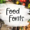 Food Fonts